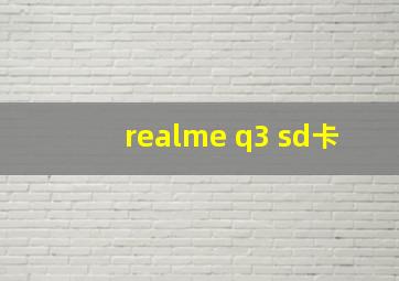 realme q3 sd卡